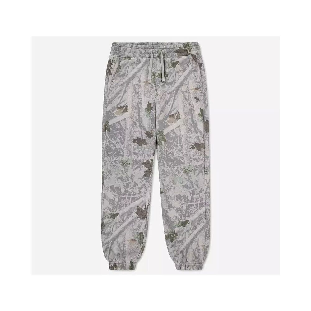 Abercrombie & Fitch essential camo jogger light forest youth 13/14 women’s XS